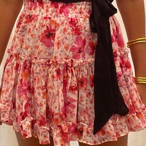 MISA Los Angeles Marion Ruffle Skirt - Gardenia